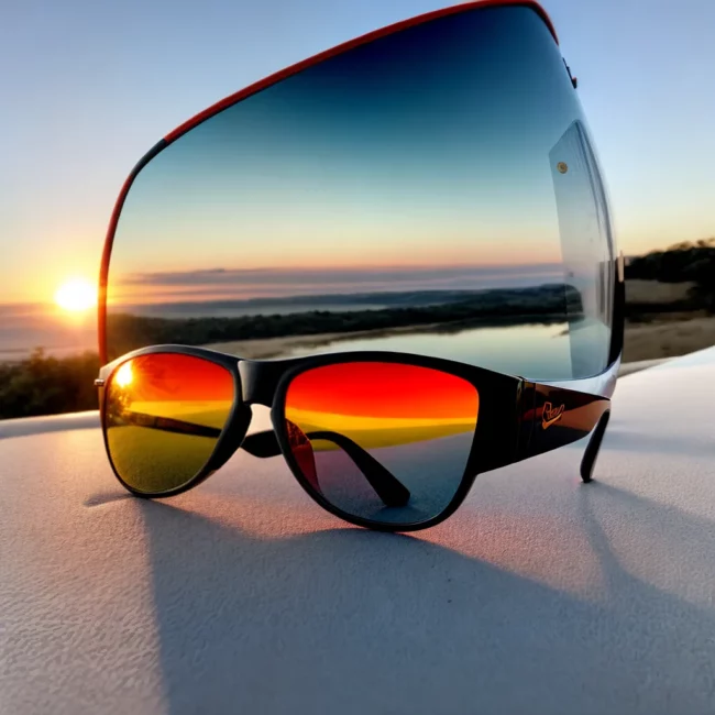 oculos espelhado por do sol