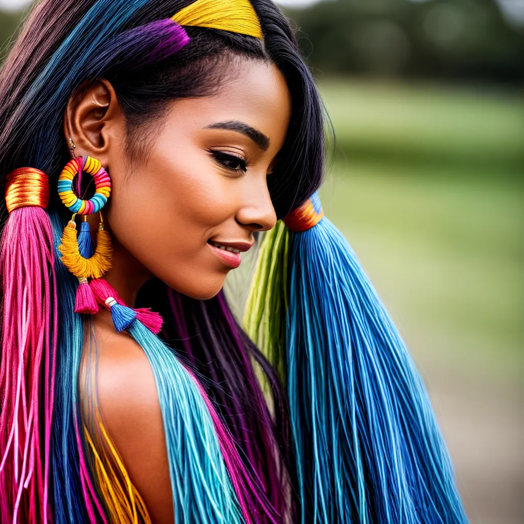 brincos tassel coloridos movimento 1