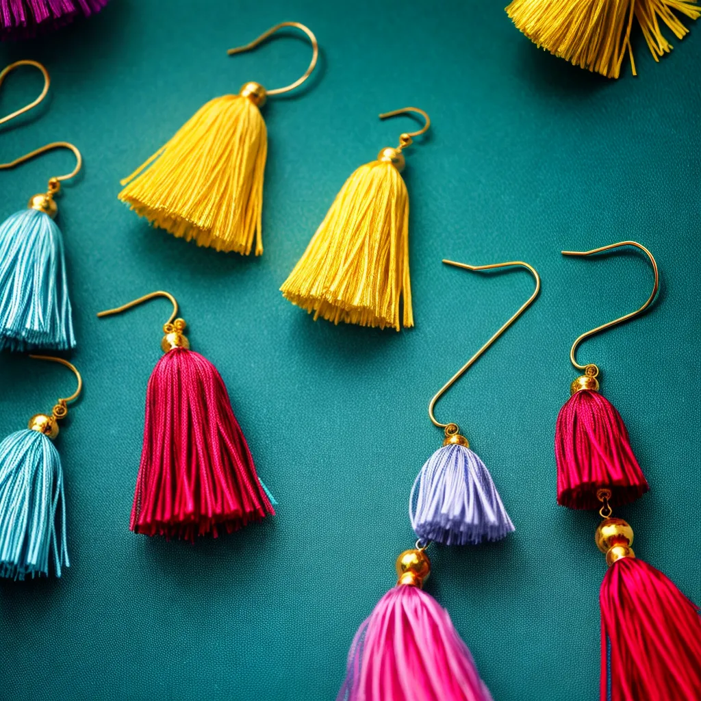 brincos tassel coloridos movimento 2