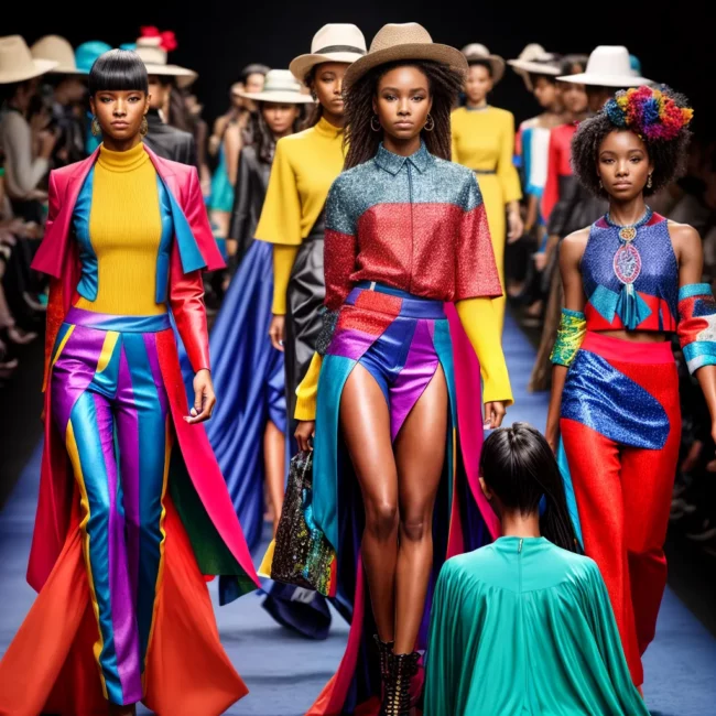 passarela moda tendencias cores vibrantes