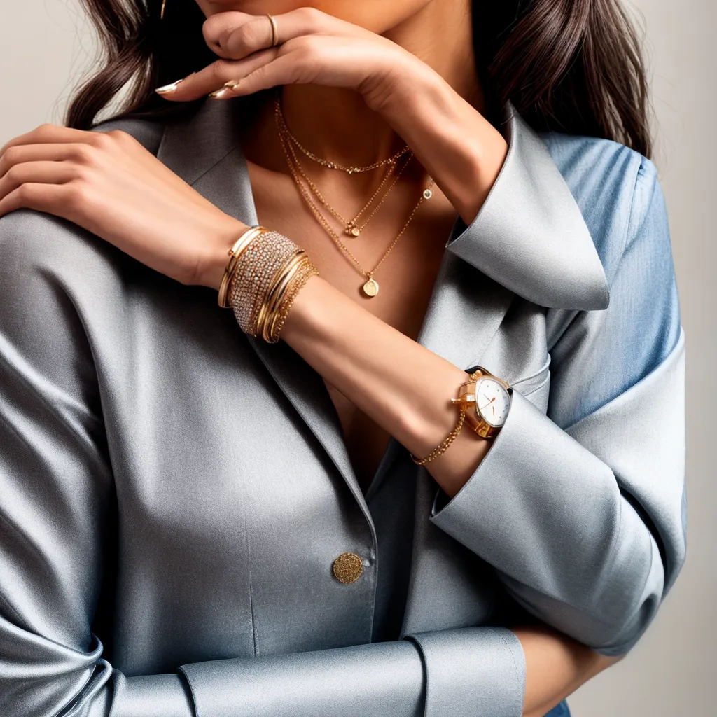 acessorios ouro mulher elegante