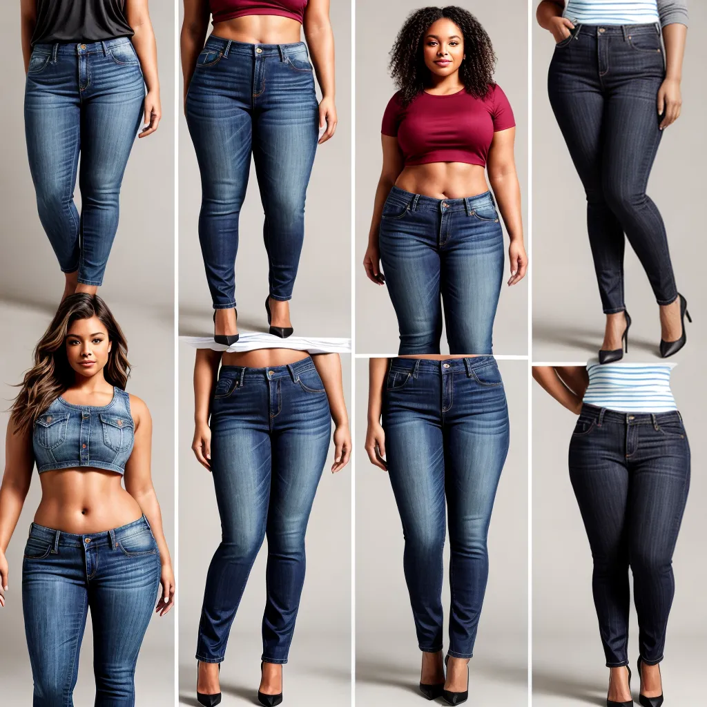 jeans estilos corpos curvy alta petite muscular