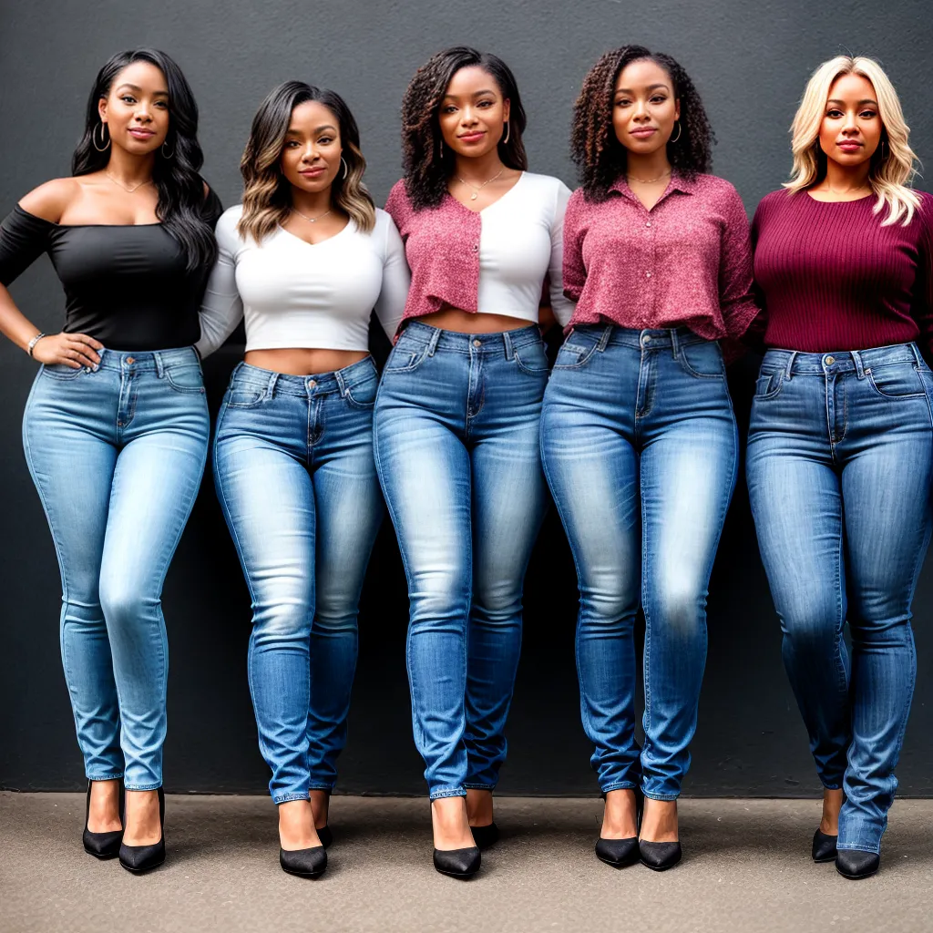mulheres diversas jeans corpo