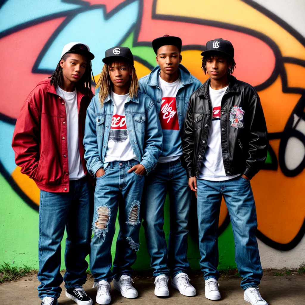 jovens 90s moda grafite