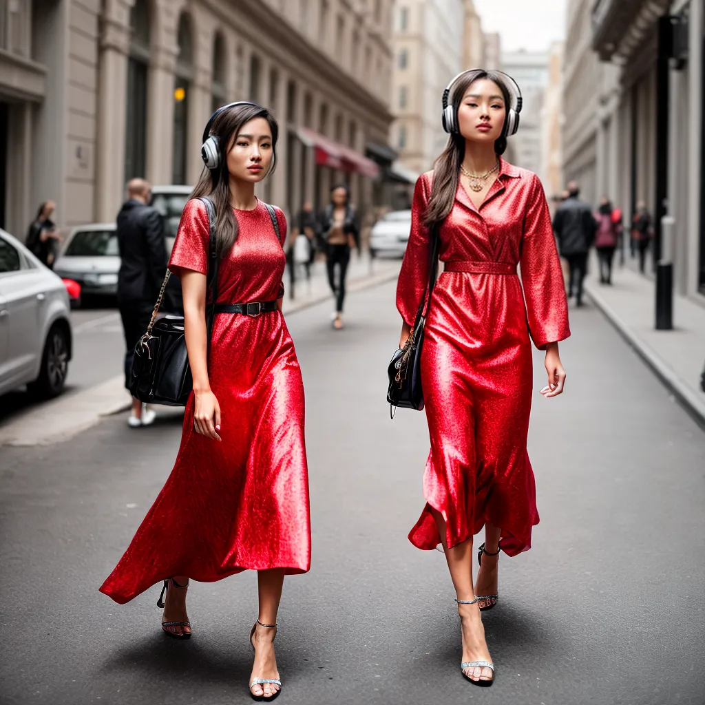 mulher vestido musical cidade