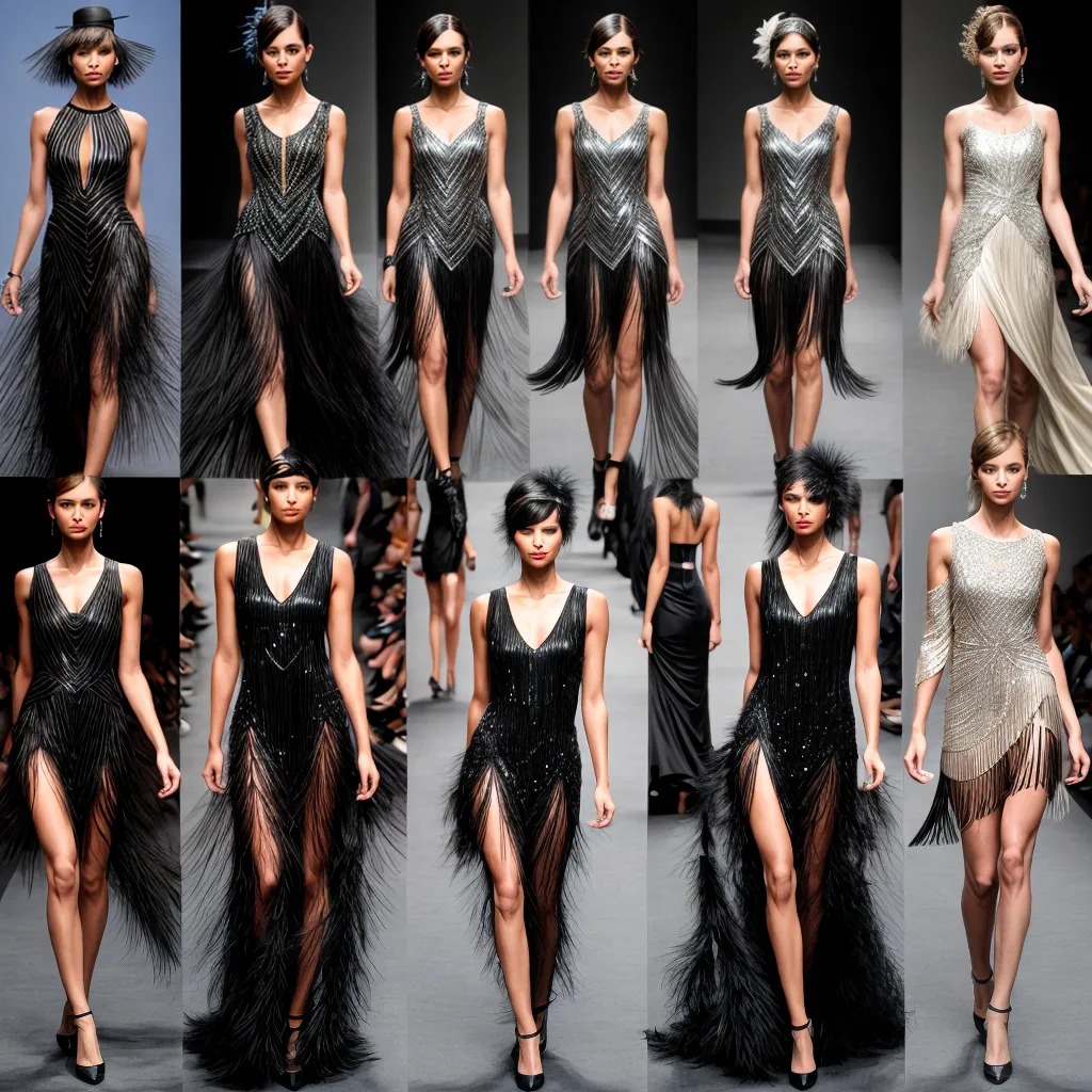 passarela moda eras vitoriana flapper futurista