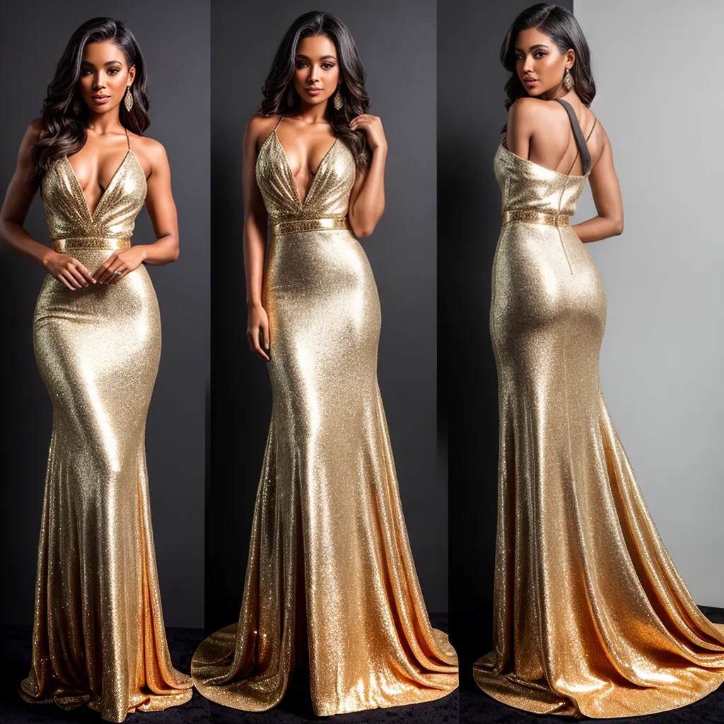 vestido noite glamour ouro brilho vestido noite glamour ouro brilho