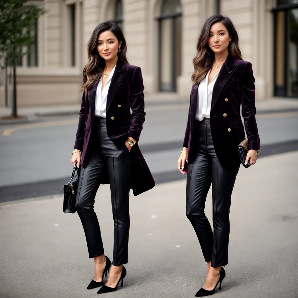 look sofisticado blazer veludo blusa seda look sofisticado blazer veludo blusa seda