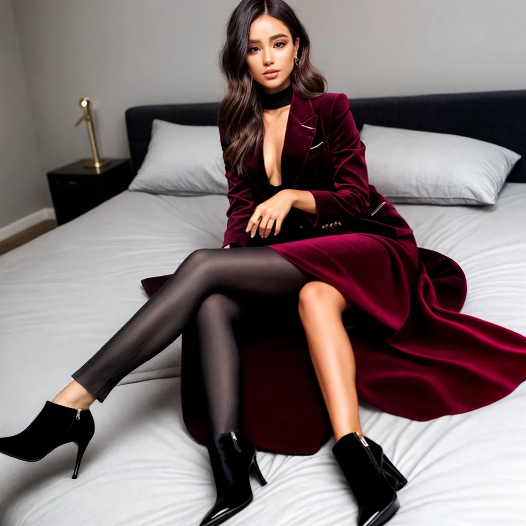 look veludo burgundy blusa seda look veludo burgundy blusa seda