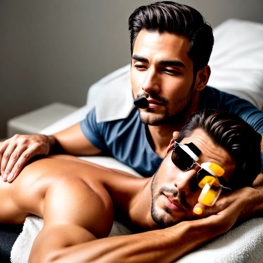 massagem facial homem relaxamento 1