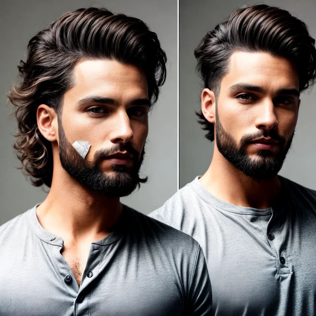 homem estiloso cabelo ondulado