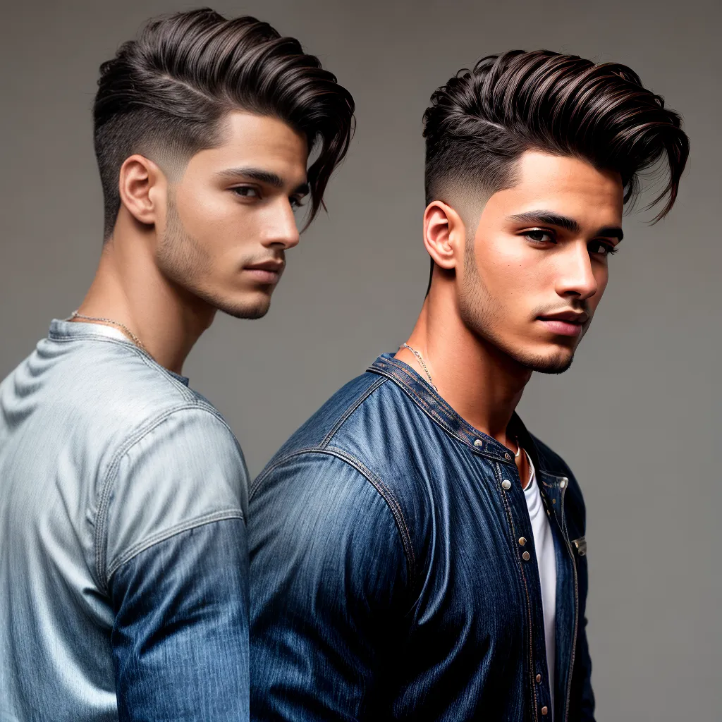 cabelo ondulado jovem estiloso