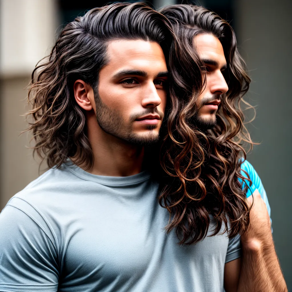 cabelo ondulado jovem descolado