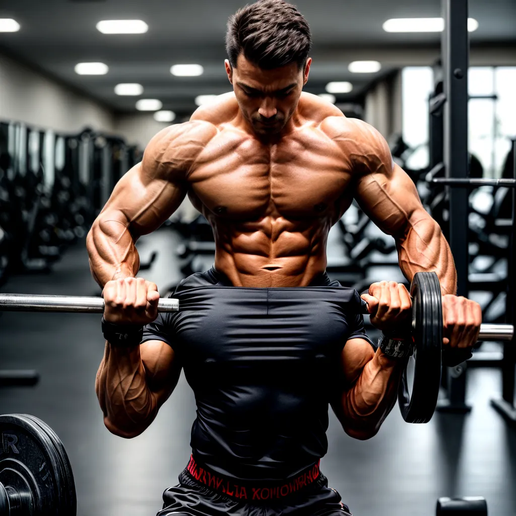 homem malhando musculacao dedicacao homem malhando musculacao dedicacao