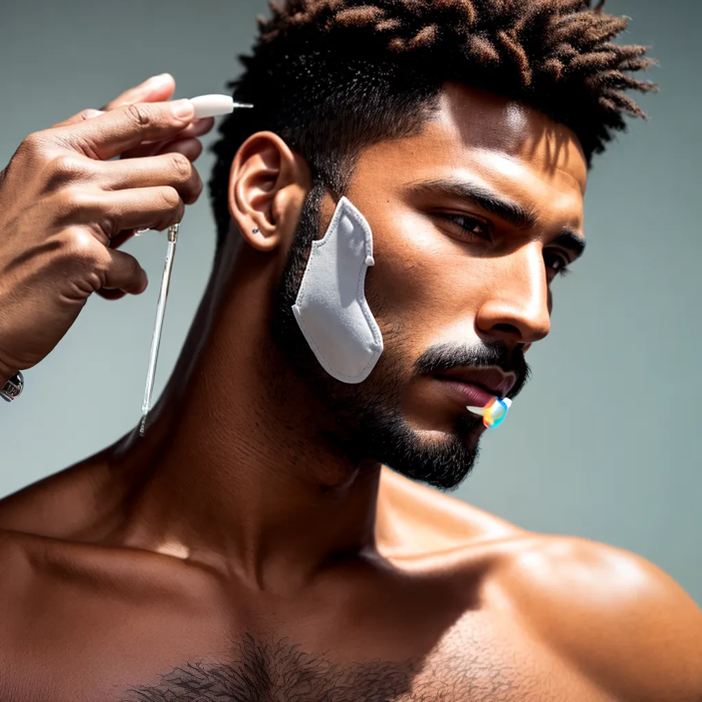 limpeza piercing masculino autocuidado