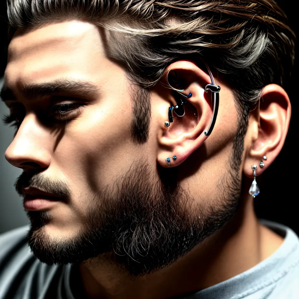piercings ouvido homem cuidados