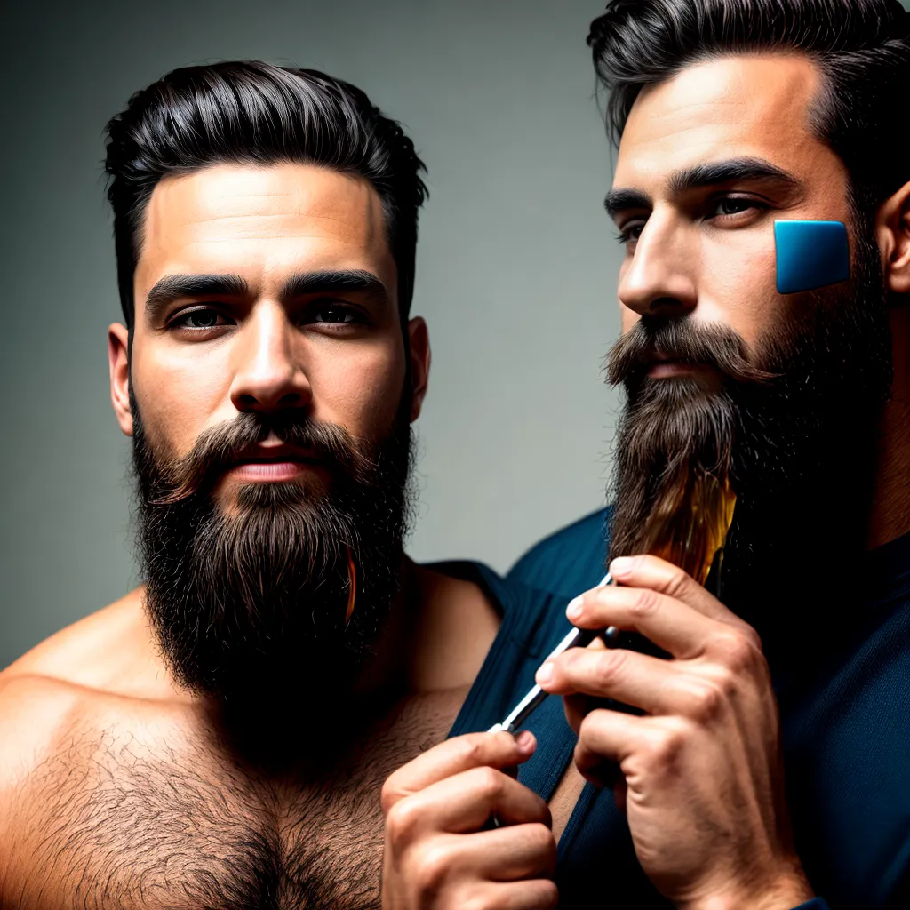barba cuidados homem espelho
