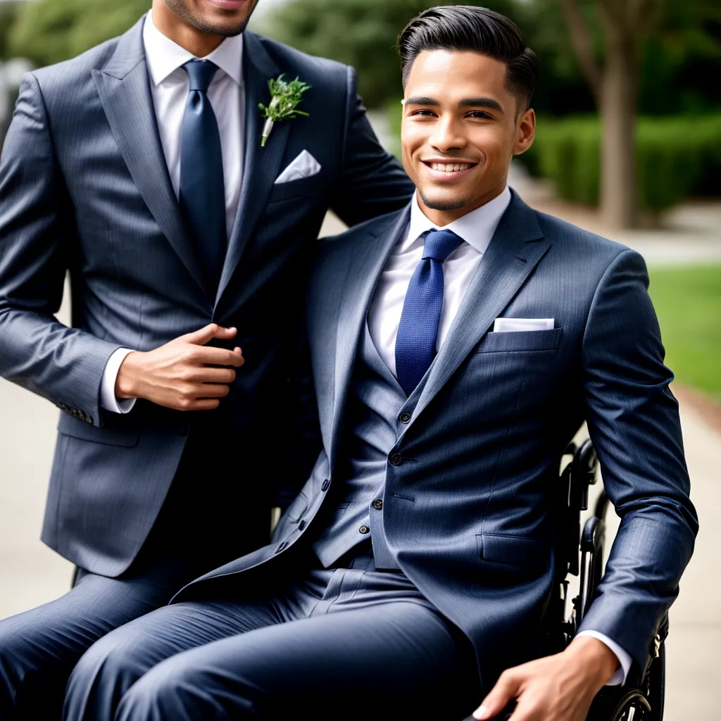 homem estiloso deficiencia sorriso acessibilidade
