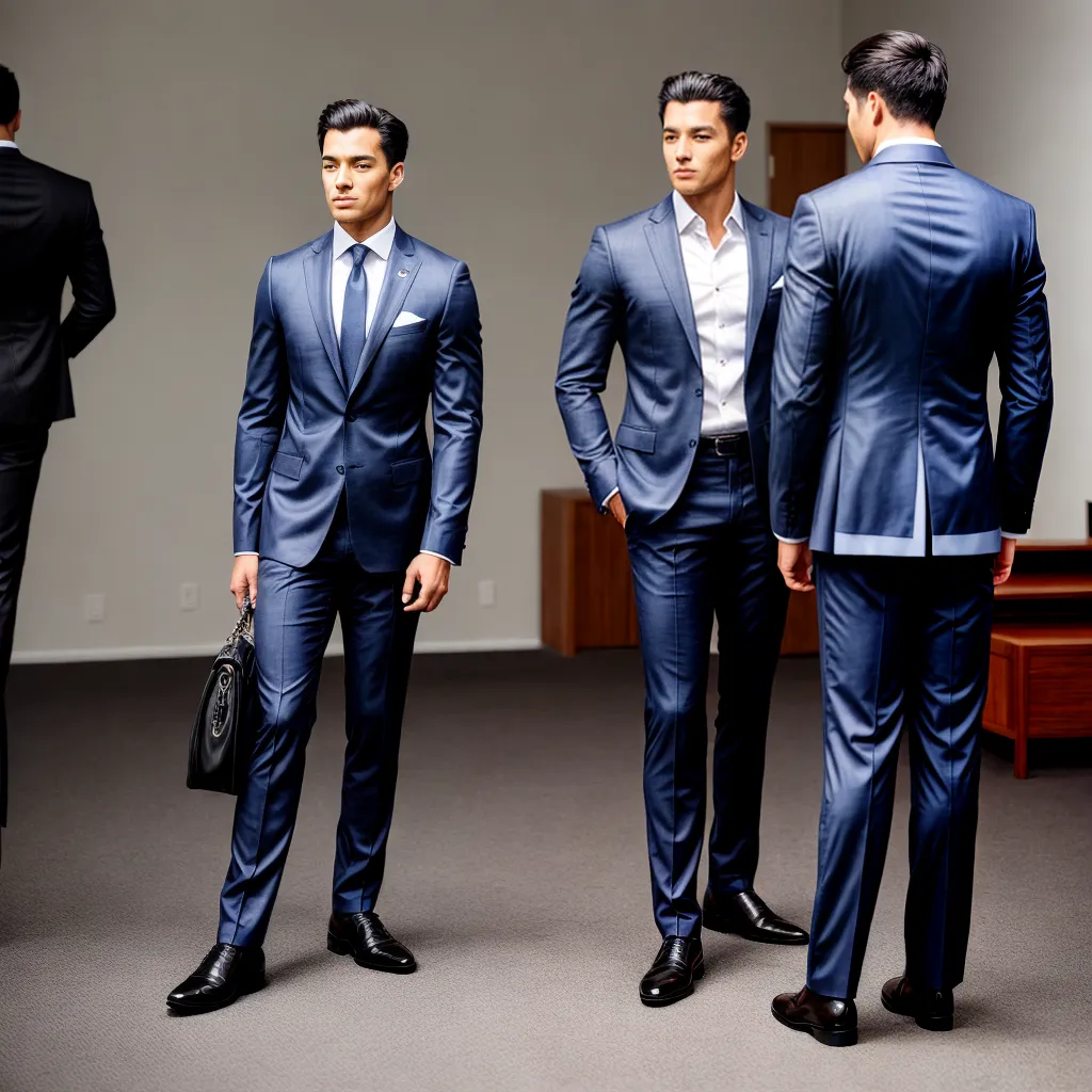 homem postura confiante elegante