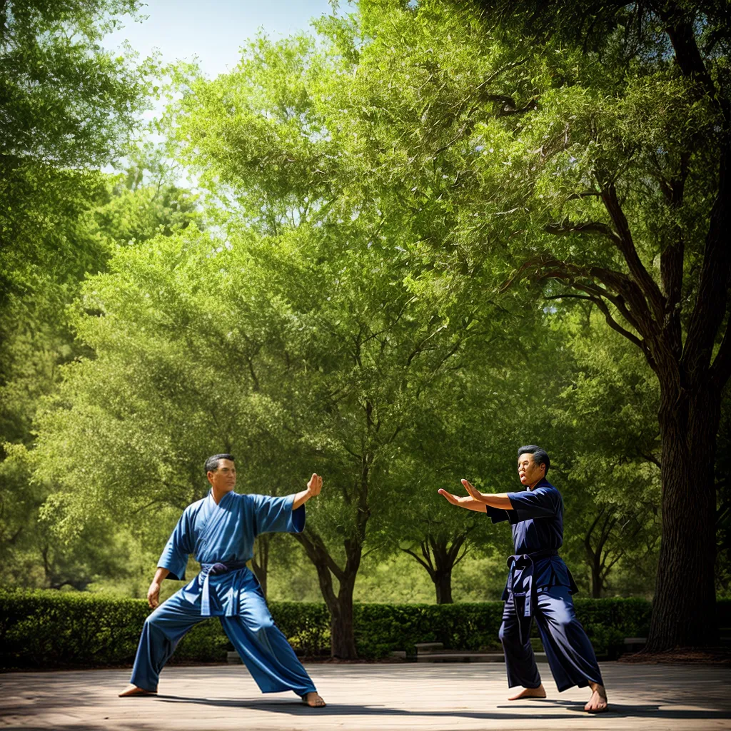 homem tai chi parque serenidade