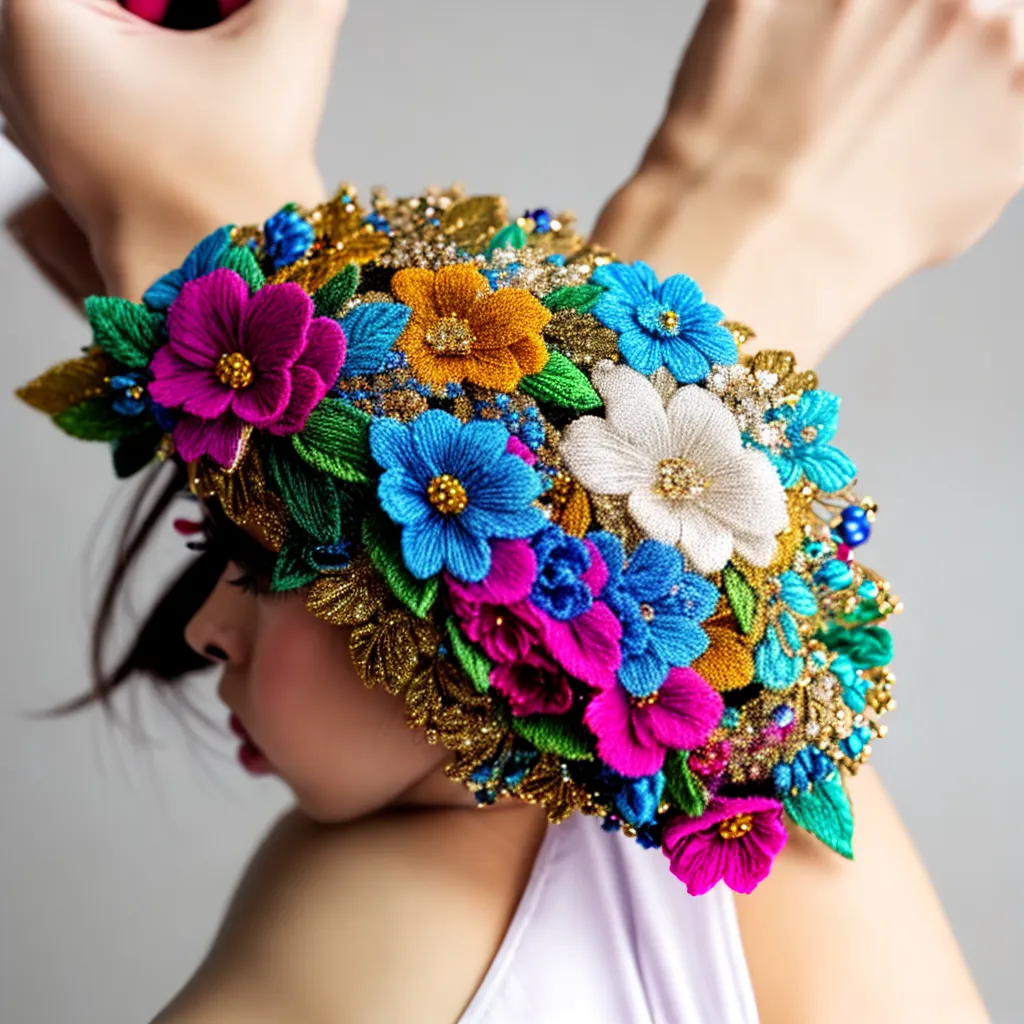 headband floral mulher mao tendencias headband floral mulher mao tendencias