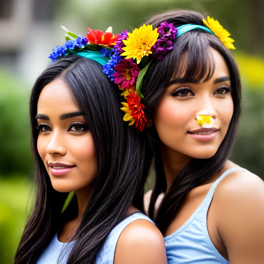 modelo headband flores coloridas tendencia modelo headband flores coloridas tendencia
