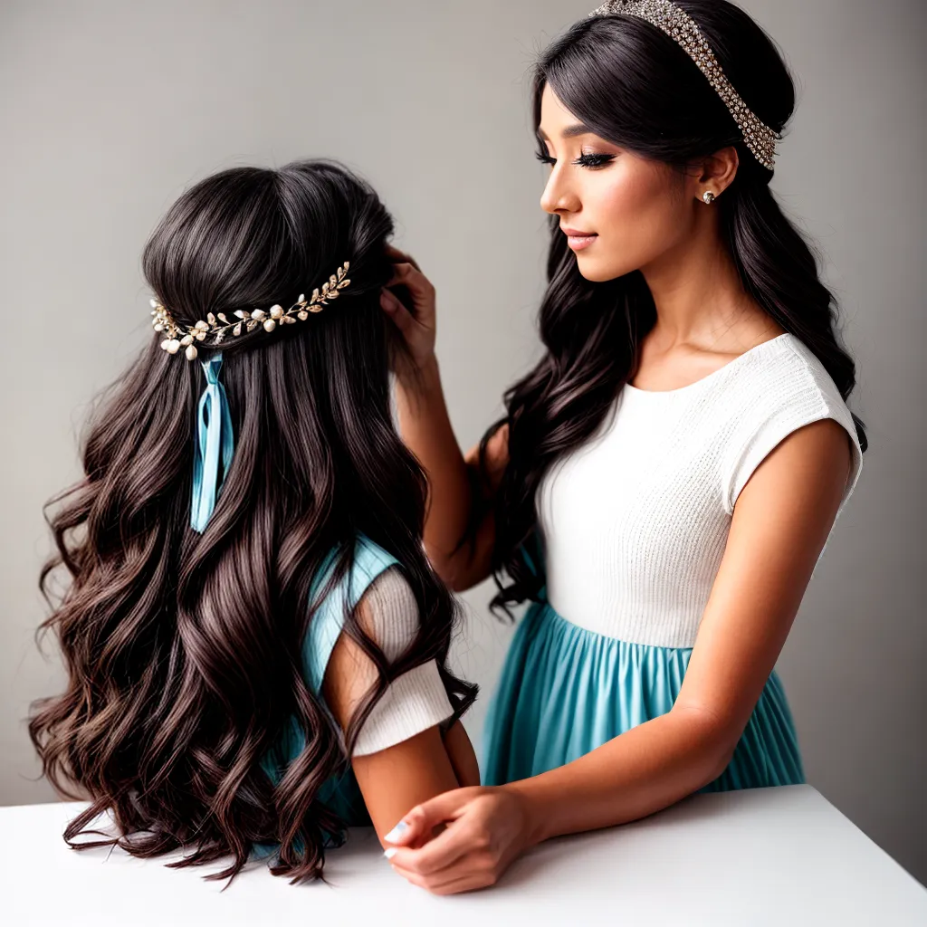 mulher estilo acessorios cabelo