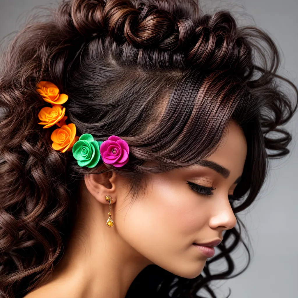acessorios cabelo cacheado mao mulher