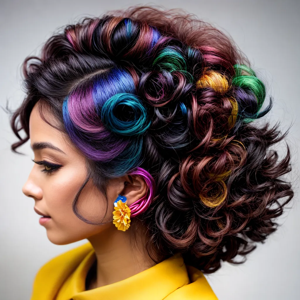 acessorios cabelo cacheado colorido