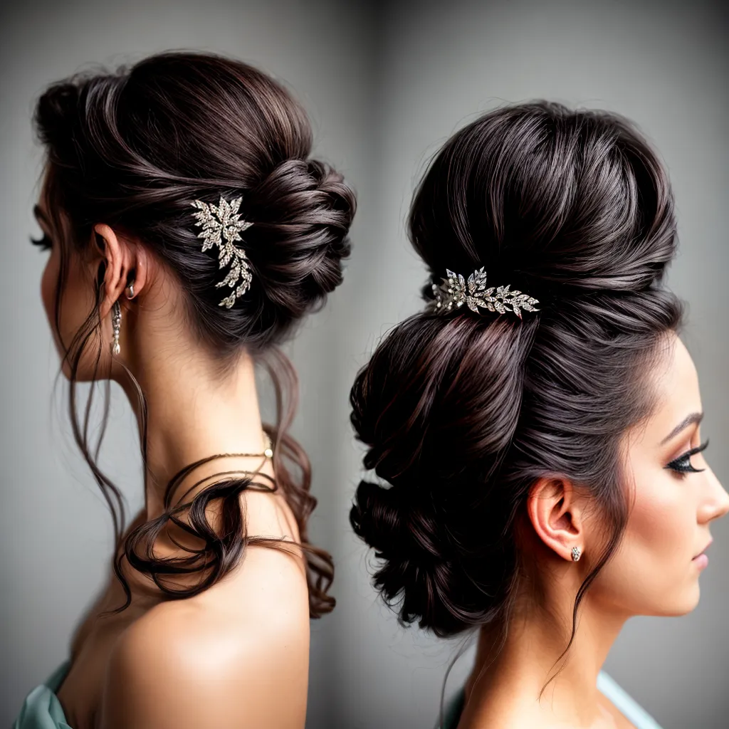 penteado elegante grampos cabelo penteado elegante grampos cabelo