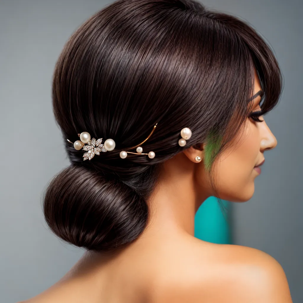 presilha cabelo perolas elegante