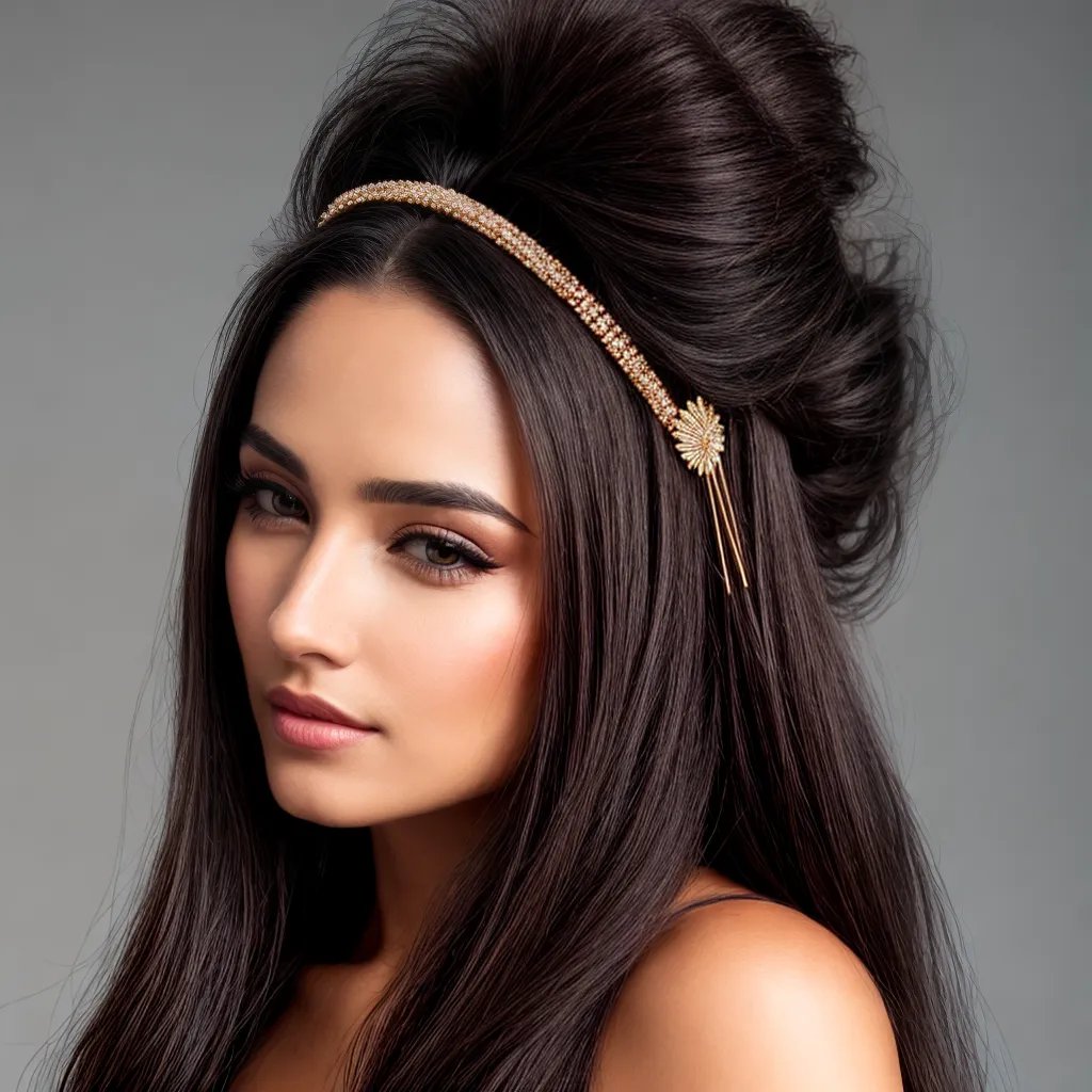 mulher cabelo acessorios elegancia 2