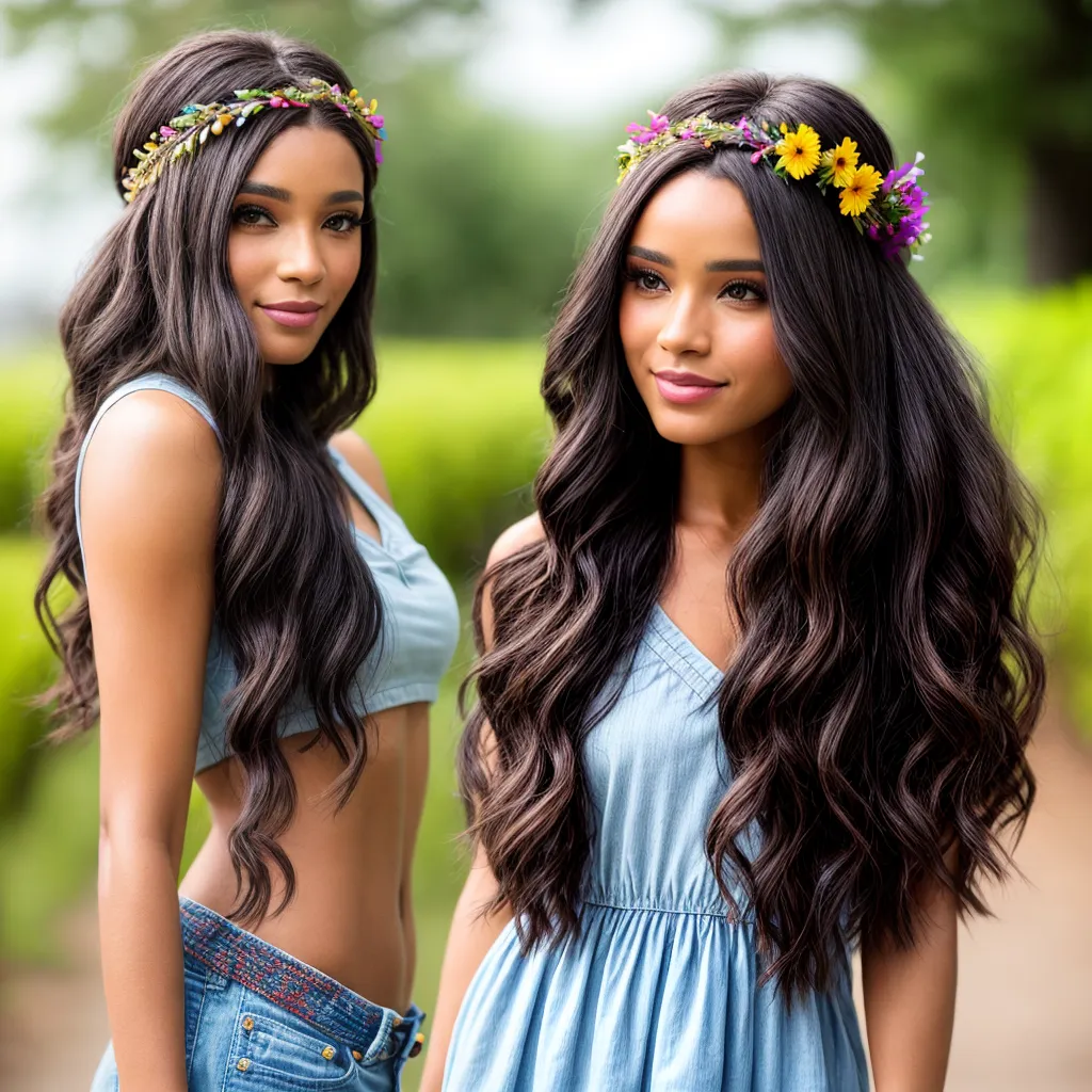 mulher cabelo floral headband elegante
