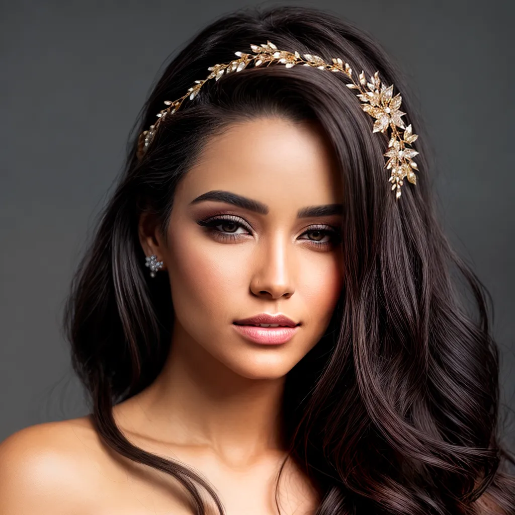 mulher cabelo acessorios glamour