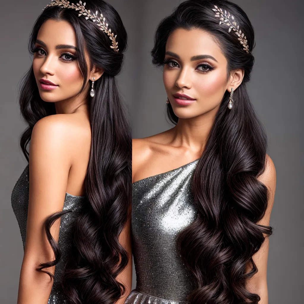 mulher cabelo acessorios glamour festa