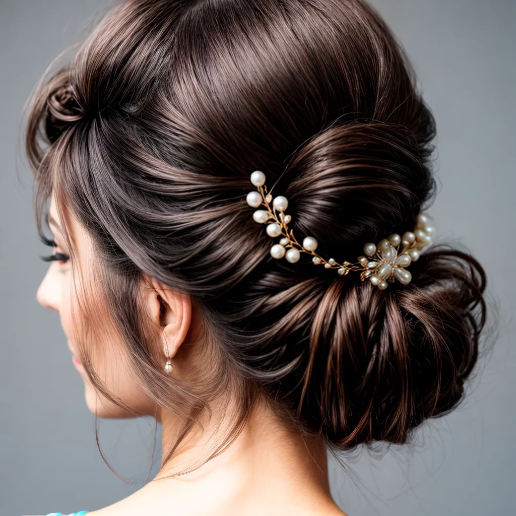 presilha cabelo perolas elegante 1
