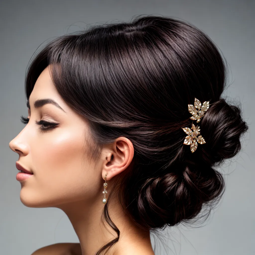 penteado elegante acessorio cabelo