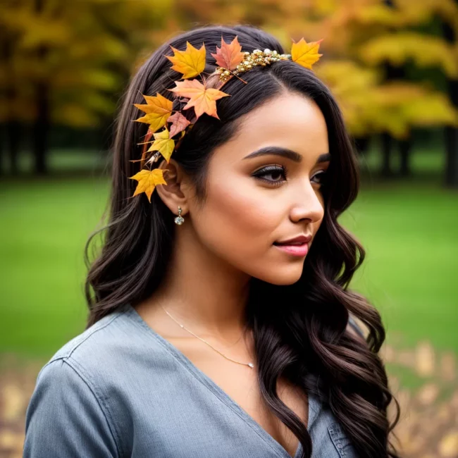 cabelo mulher acessorio outono