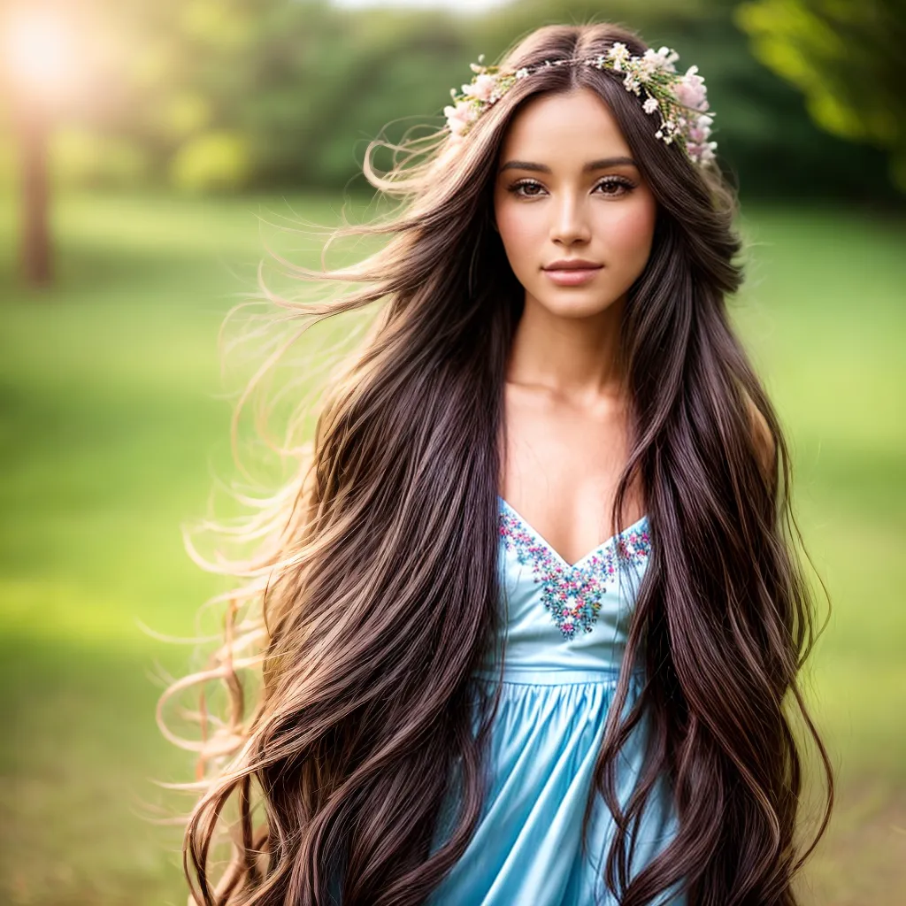 mulher cabelo florido romantico mulher cabelo florido romantico