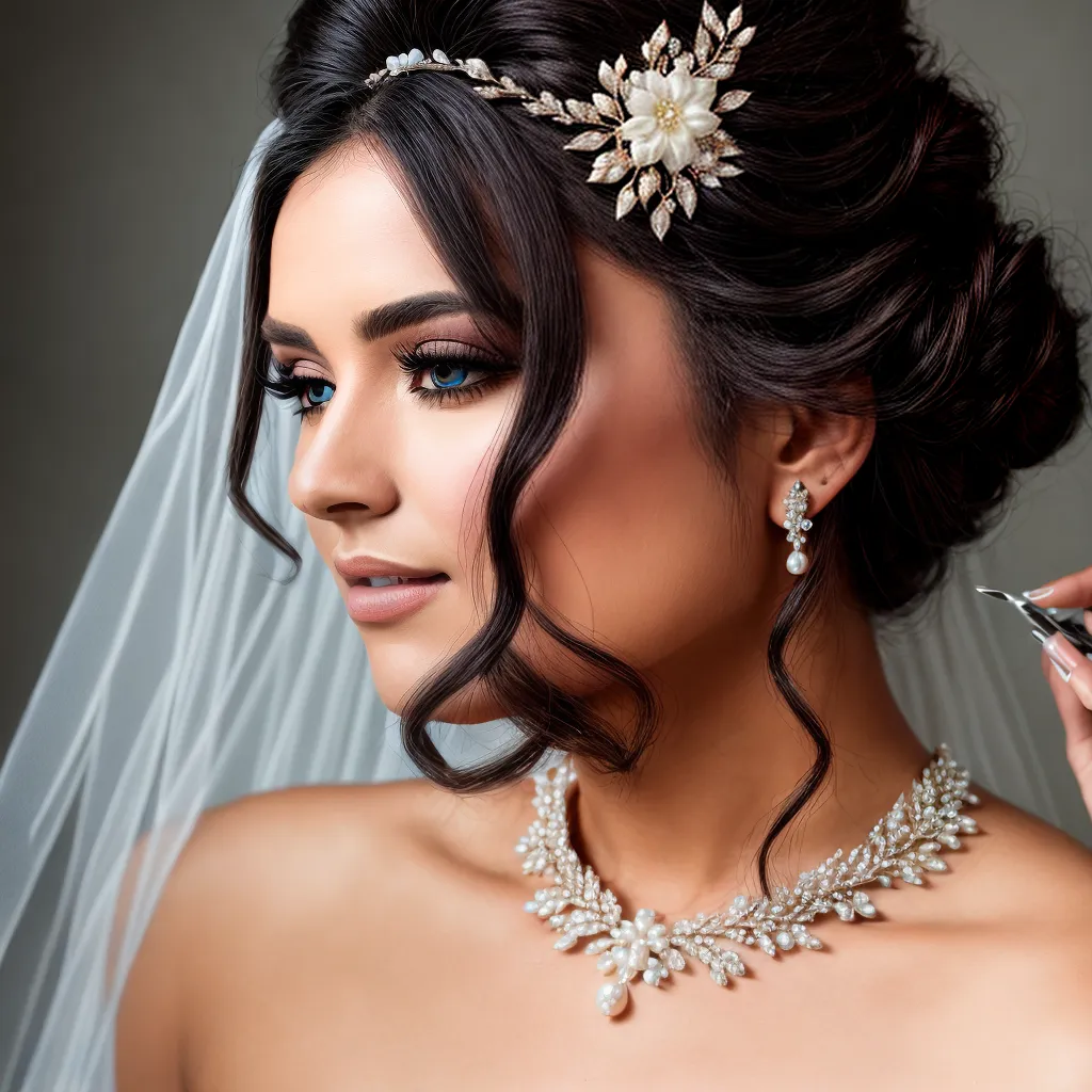 noiva penteado perolas tiara noiva penteado perolas tiara