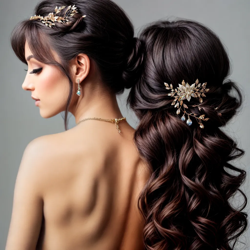 penteado gala tiara cristais