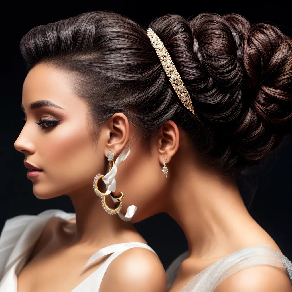 penteado sofisticado mulher acessorios