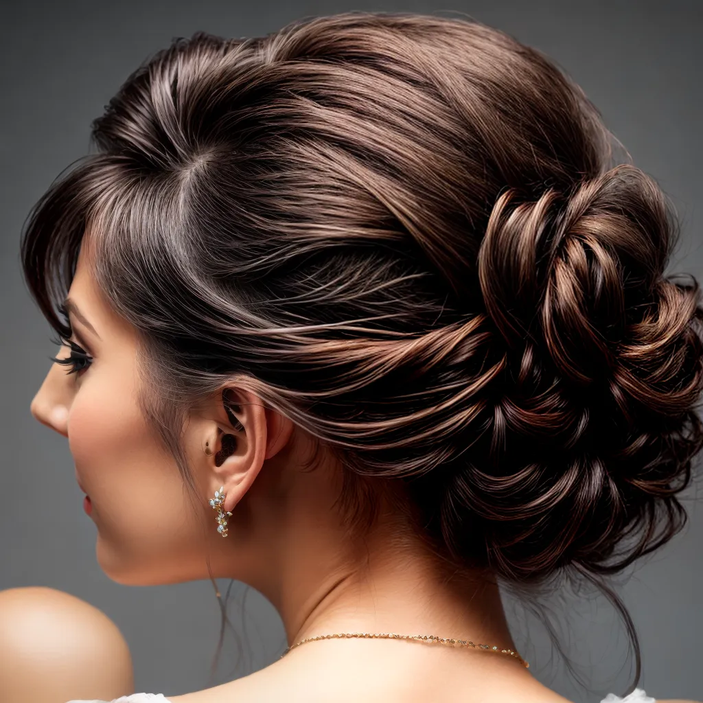 penteado elegante mulher hairpin