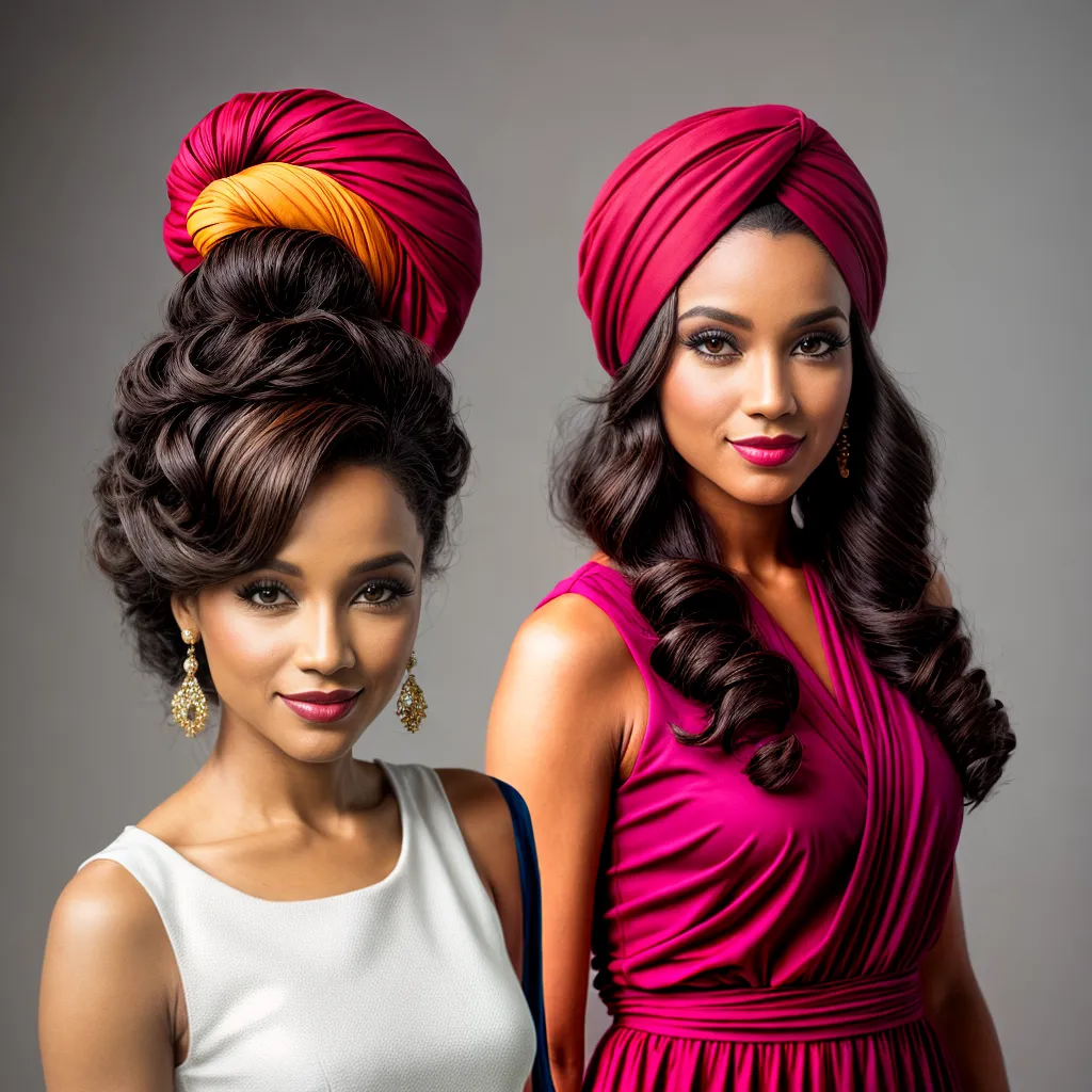mulher turbante vintage elegante mulher turbante vintage elegante