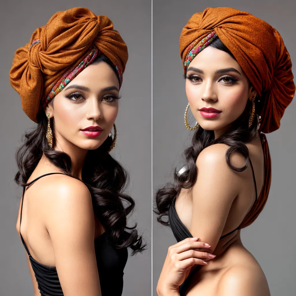 mulher estilo vintage turbante cabelo cacheado mulher estilo vintage turbante cabelo cacheado