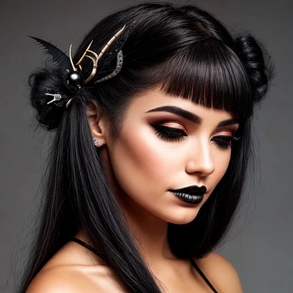 acessorios cabelo halloween lace bats