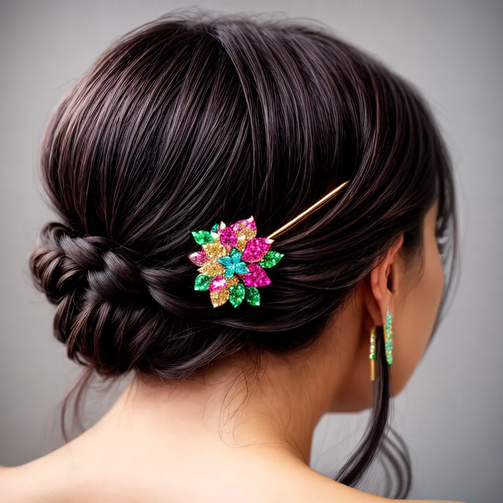 hairpin brilhante rhinestones festa aniversario