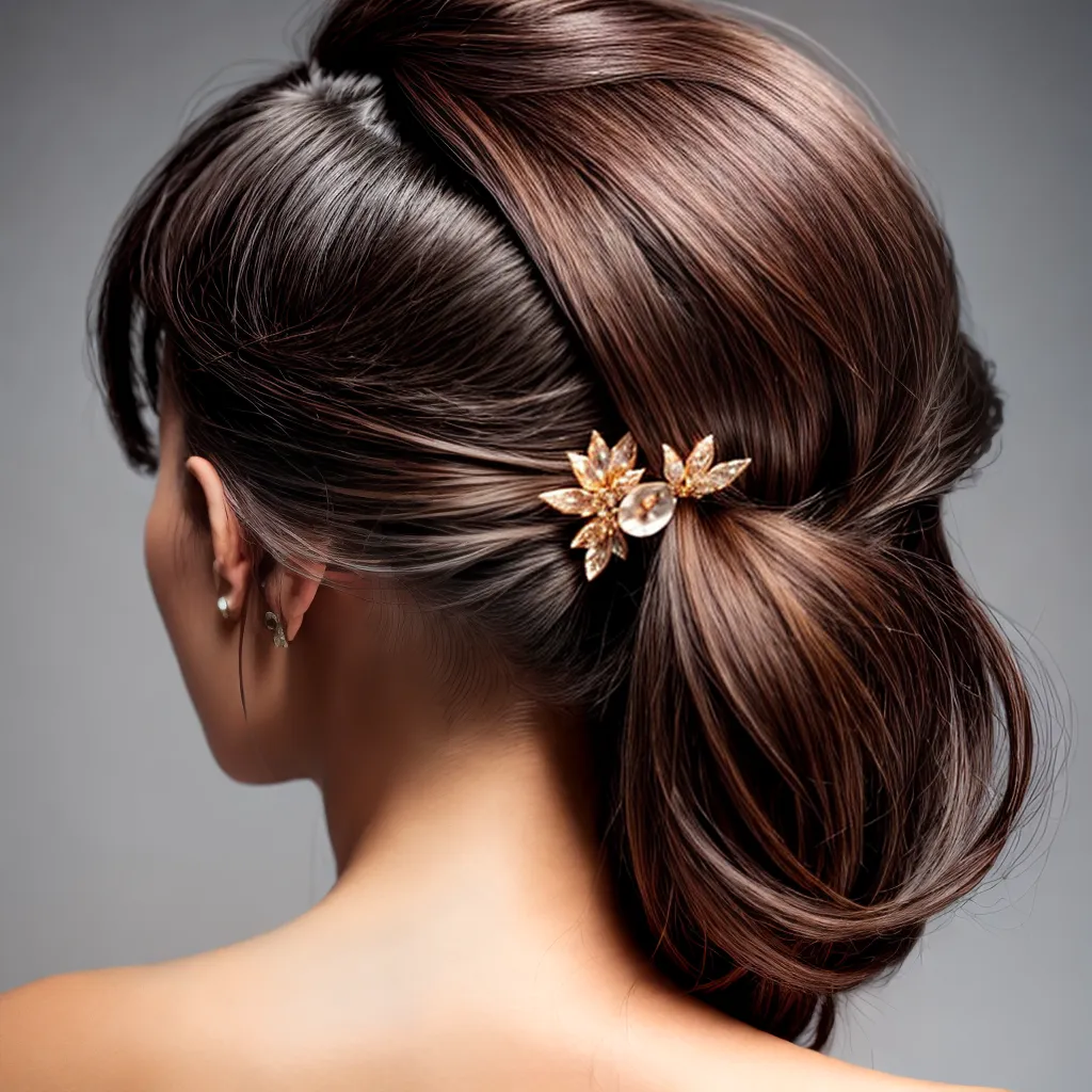 penteado mulher grampos cabelo