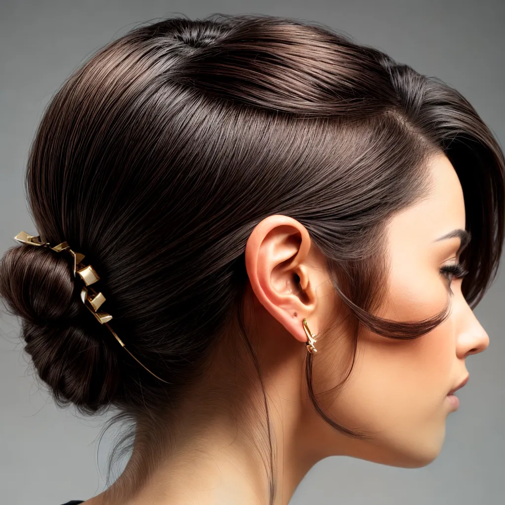 penteado mulher grampos discretos