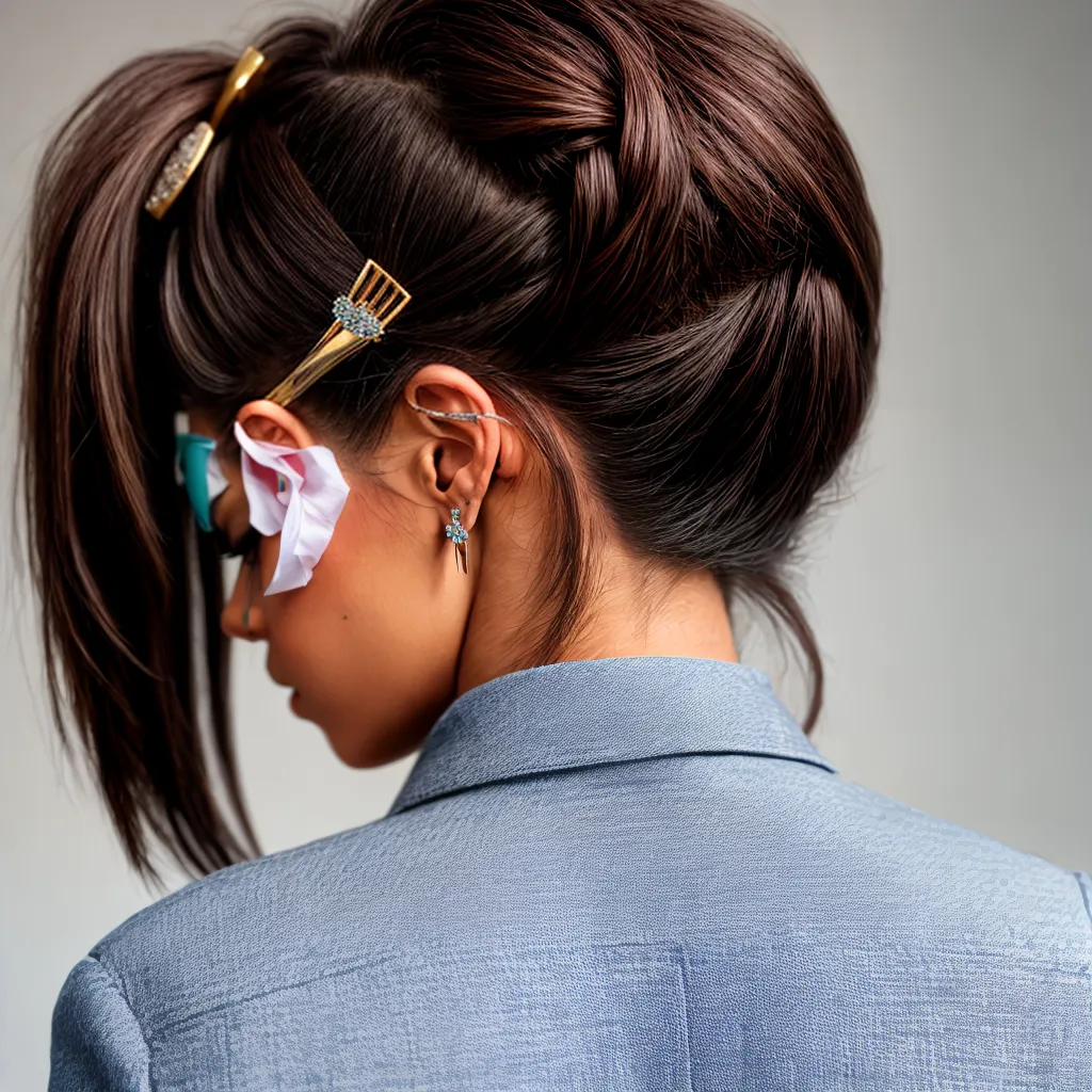 penteado mulher grampos discretos 1